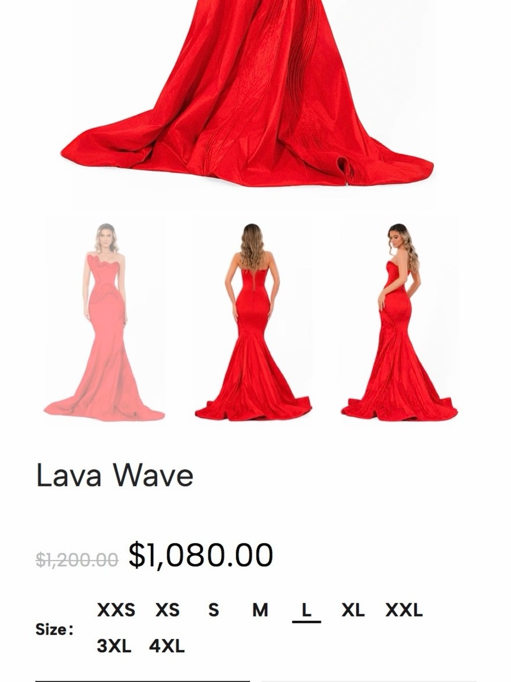 Curve-Flattering Strapless Mermaid Gown Albina Dyla. Worn once for photoshoot